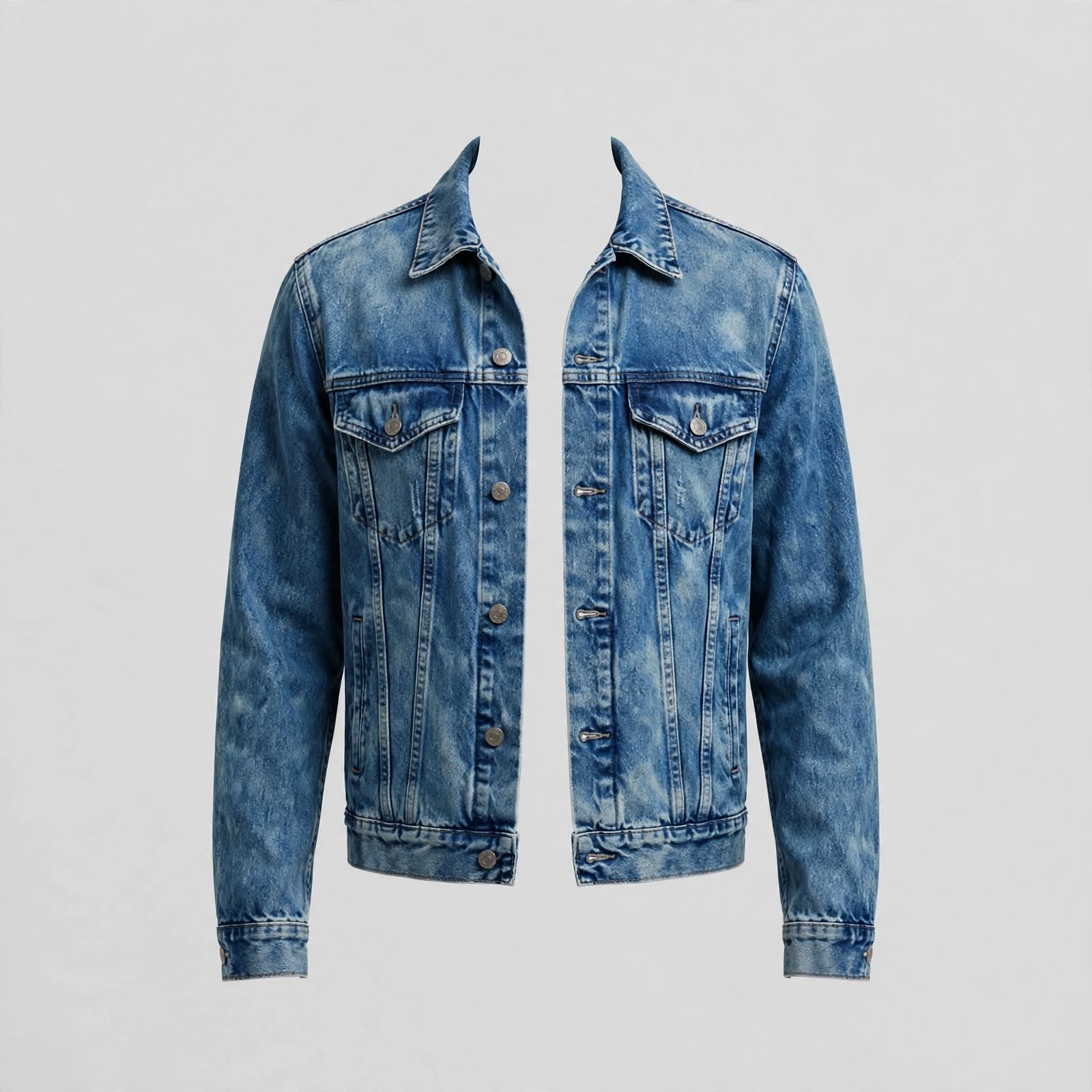 Acid-Wash Denim Jacket